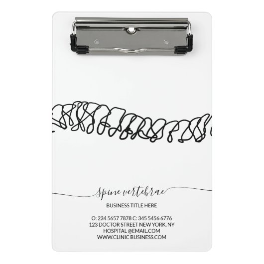 整形外科 カイロプラクティック テストモニアル ミニクリップボード (正面)