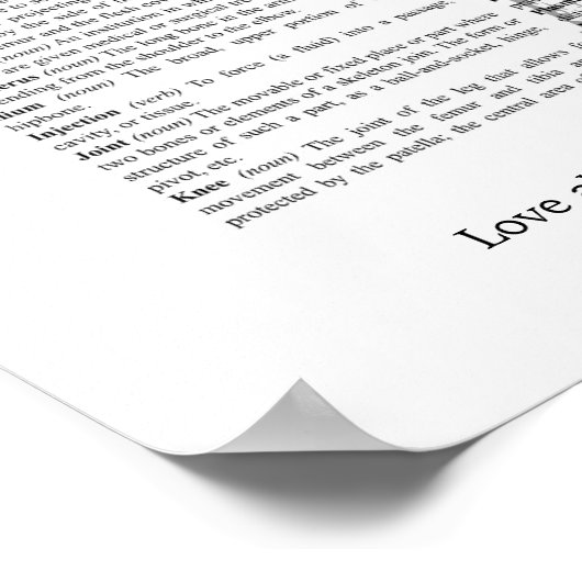 整形外科Dr.外科医の放射線医の退職ギフト ポスター (角)