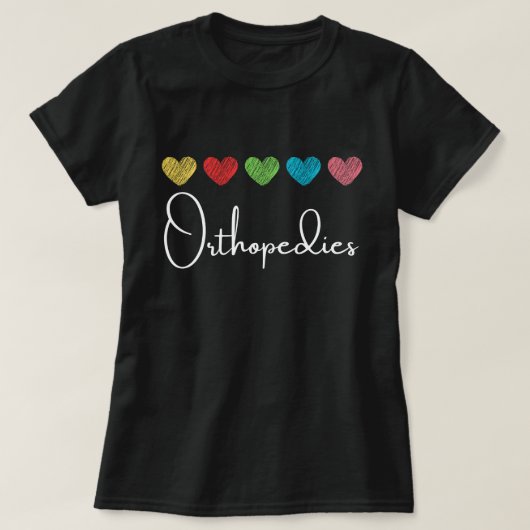 整形外科Tシャツ、整形外科ギフト、オルソドクター Tシャツ (デザイン正面)