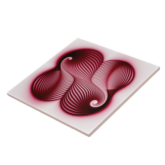 整数の赤 タイル (側面)