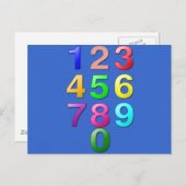 整数または数を9にする ポストカード (正面/裏面)