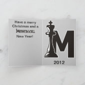 整然とした休日のグリーティングカード シーズンカード (内部)