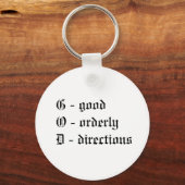 整然とした方向 キーホルダー (正面)