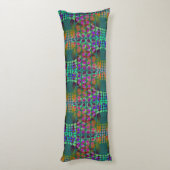 整然点々のあるとしたカオス壁紙の色+あなたのアイディア ボディピロー (裏面 (縦))