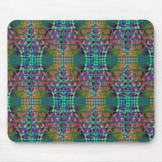 整然点々のあるとしたカオス壁紙の色+あなたのアイディア マウスパッド (正面)