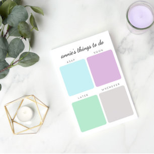 整理された作業  名前をカスタムする ポストイット