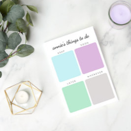 整理された作業 |名前をカスタムする ポストイット