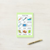 整理と記憶:学校生活の救世主の付箋 ポストイット (デスク上)