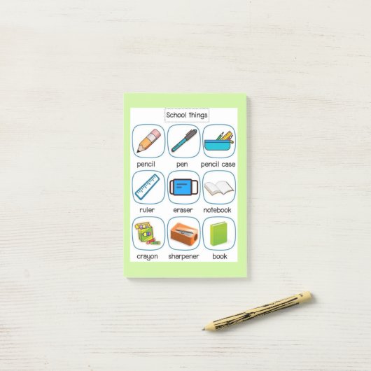 整理と記憶:学校生活の救世主の付箋 ポストイット (デスク上)