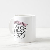 整理は私の心臓病 コーヒーマグカップ (正面左)