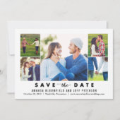 整理カラー編集可能カラー日付カードの保存 セーブザデート (正面)