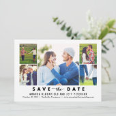 整理カラー編集可能カラー日付カードの保存 セーブザデート (スタンド正面)