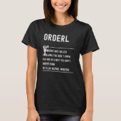 整理係の定義 職種 Tシャツ (正面)