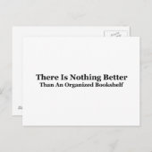 整理整頓された本棚 ポストカード (正面/裏面)