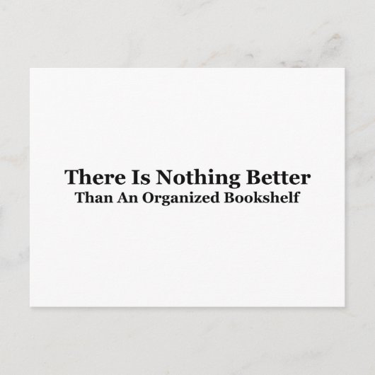 整理整頓された本棚 ポストカード (正面)