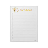 整理整頓して目標を達成：働き蜂ノートパッド ノートパッド (回転)