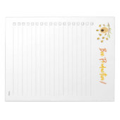 整理整頓して目標を達成：働き蜂ノートパッド ノートパッド (正面)