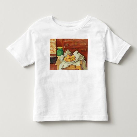 整理箪笥が付いているポールセザンヌ|の静物画、 トドラーTシャツ (正面)