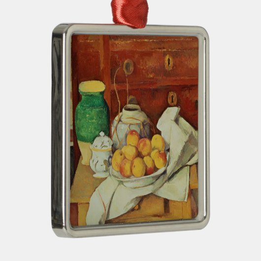 整理箪笥が付いているポールセザンヌ|の静物画、 メタルオーナメント (右)