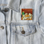 整理箪笥が付いているポールセザンヌ|の静物画、 缶バッジ (インサイチュ)