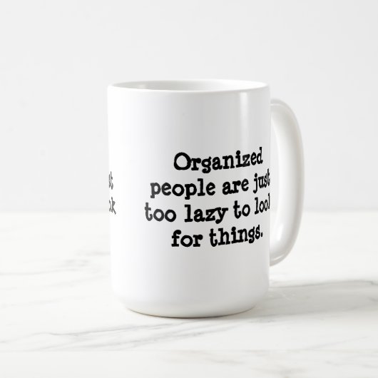 整頓されていた人々 コーヒーマグカップ (正面右)