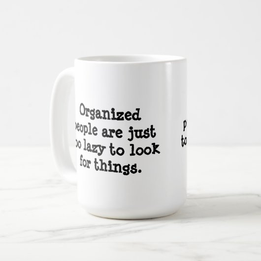 整頓されていた人々 コーヒーマグカップ (正面左)