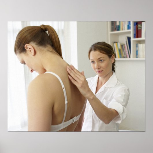 整骨医の治療患者。 ポスター (正面)