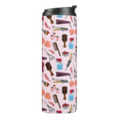 整髪キットのシームレスパターン タンブラー (回転左)