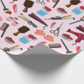 整髪キットの継ぎ目無し模様 ラッピングペーパー (角)