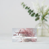 整髪用アポイントメントカードピンクヘア 予約カード (スタンド正面)