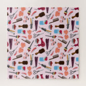 整髪用具、シームレスパタスタイリッシューン。 ジグソーパズル (横)