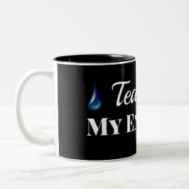 敵おもしろいの涙が黒くなる ツートーンマグカップ