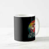 敵から身を守るキリスト様 コーヒーマグカップ (正面右)