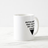 敵が自動修正される面白いマグカップ コーヒーマグカップ (正面右)