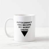 敵が自動修正される面白いマグカップ コーヒーマグカップ (左)