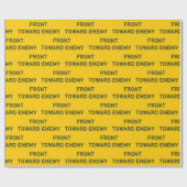 敵に向かって前に進む ラッピングペーパー (フラット)