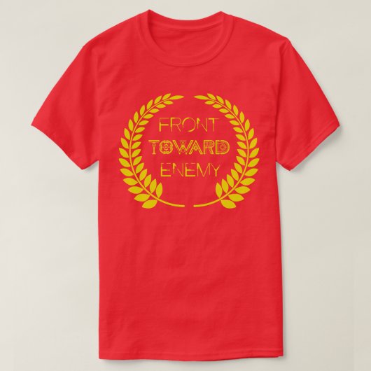 敵に向かって前に進む Tシャツ (デザイン正面)