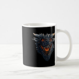 敵に火を吹きかけようとするドラゴンの頭 コーヒーマグカップ