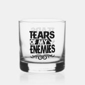 敵のおもしろい涙はワードアート ウイスキーグラス (裏面)