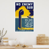 敵のサブなし – WPA ポスター (キッチン)