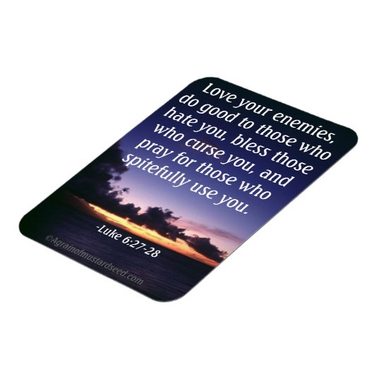 敵のバイブル引用文 マグネット (左側)