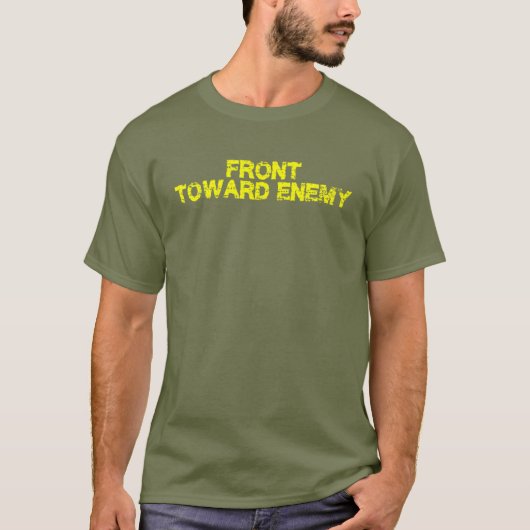 敵の前線おもしろい軍隊 Tシャツ (正面)