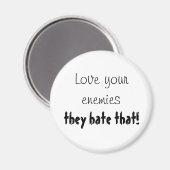 敵の引用文笑わされることわざのキッチンマグネット マグネット (正面/裏面)