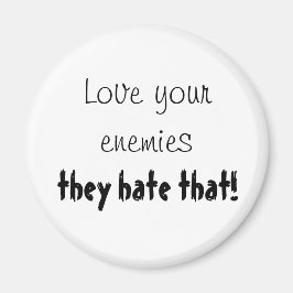 敵の引用文笑わされることわざのキッチンマグネット マグネット