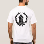 敵の標準的な白いTシャツ Tシャツ (裏面)