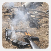 敵の武器の破片が飛び散っクールた スクエアシール (正面)