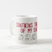 敵の血おもしろい コーヒーマグカップ (正面左)