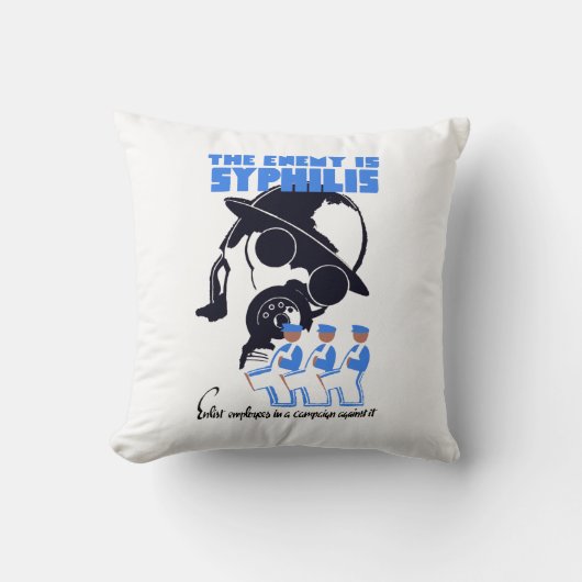 敵は梅毒 クッション (正面)