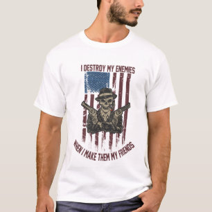 敵を味方に付けると敵を倒す Tシャツ