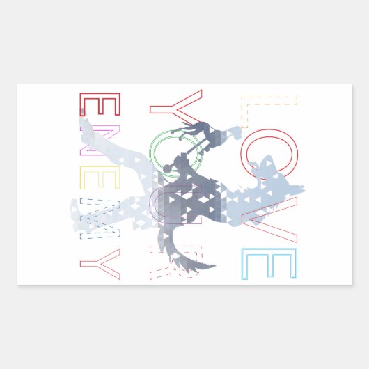 敵を愛せ 長方形シール (正面)